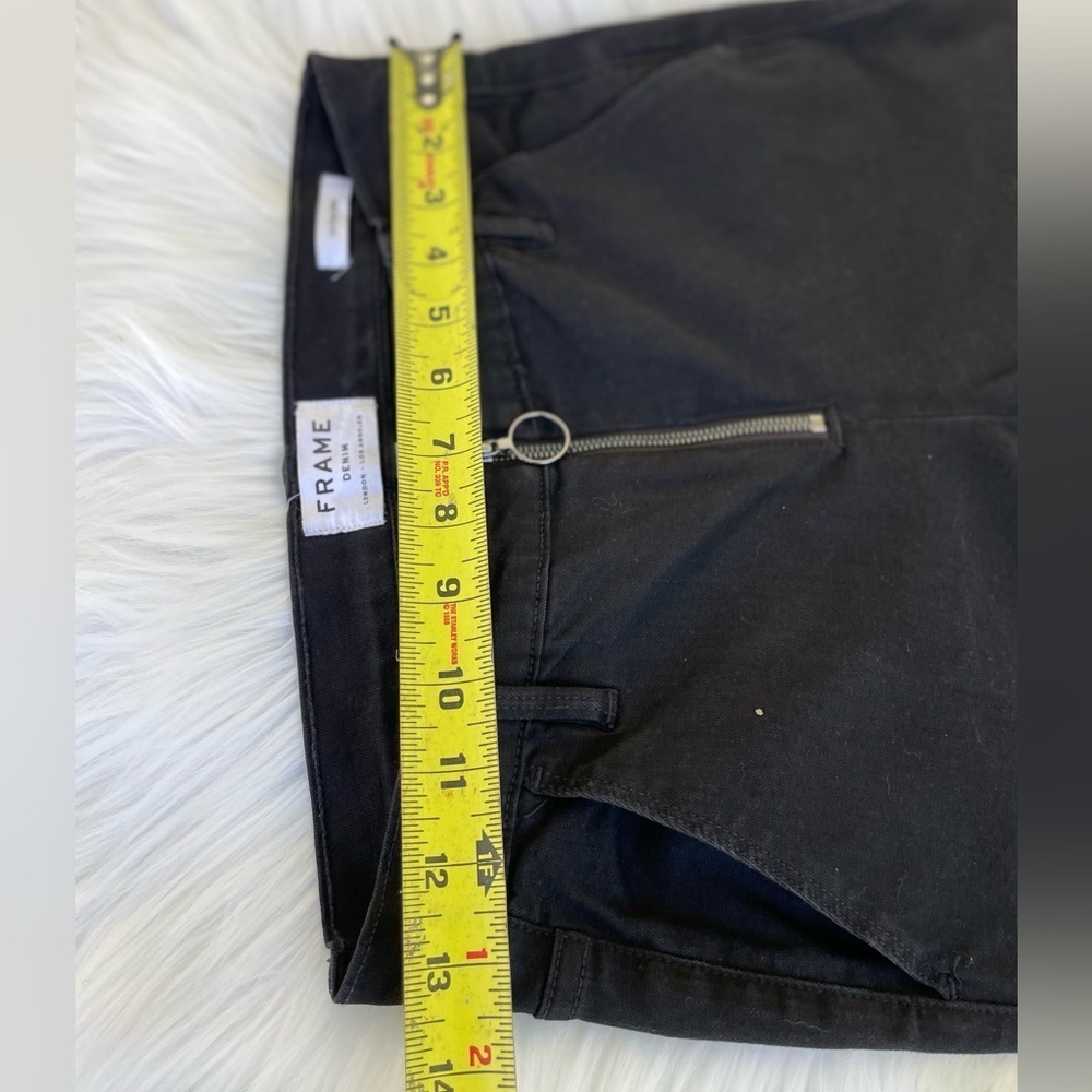 FRAME Le Crop Bell Jeans Flare - Black - Size 26 - Picture 8 of 14